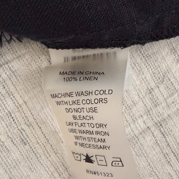 Vince Camuto 100% Linen Short Sleeve Top, Size Small - Picture 4 of 6